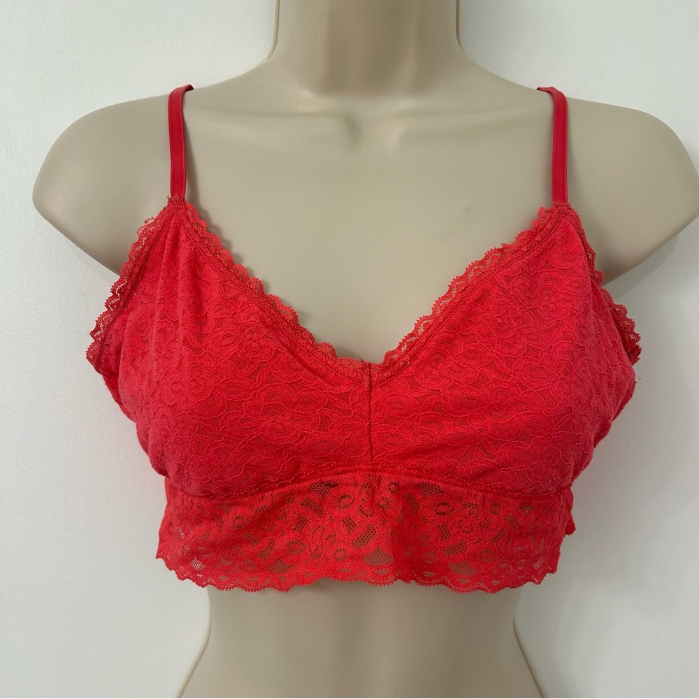 GAP // hot pink lace bralette